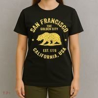 Vintage San Francisco Retro California Bear Travel Souvenir T-Shirt thumb 4