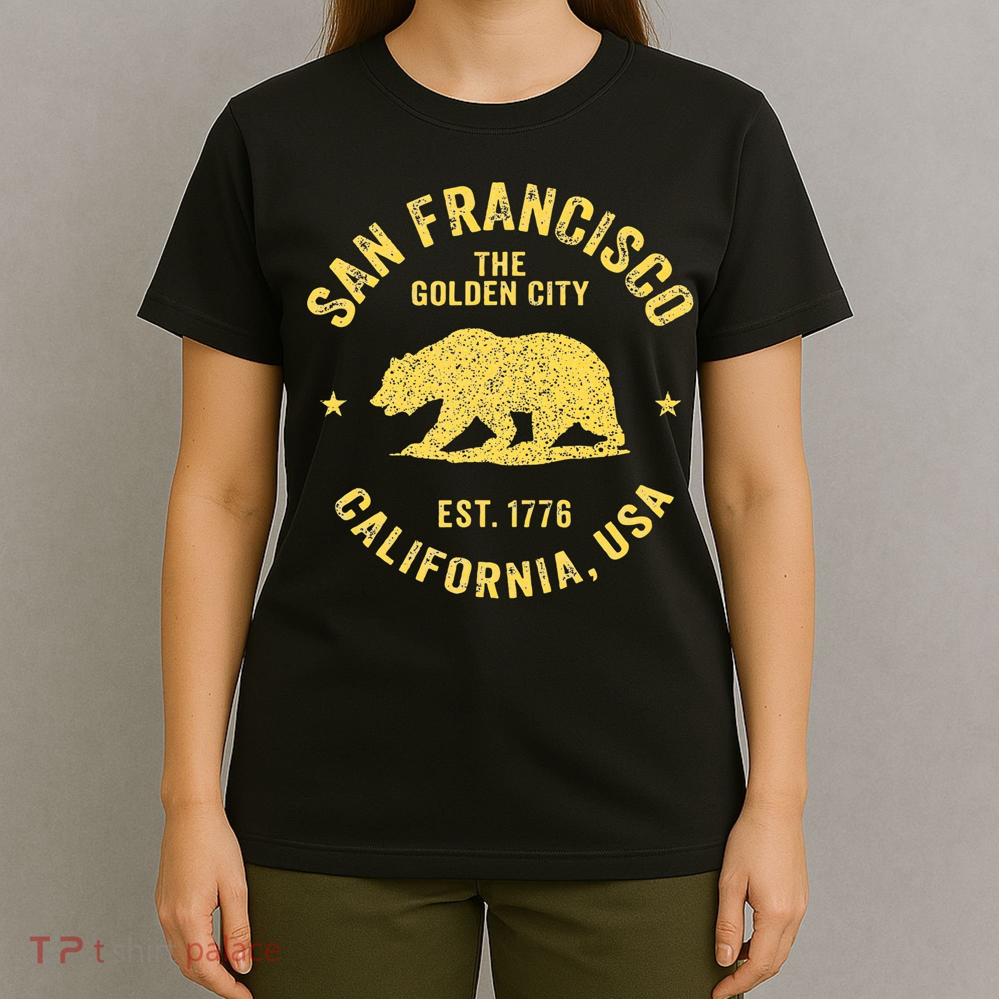 Vintage San Francisco Retro California Bear Travel Souvenir T-Shirt
