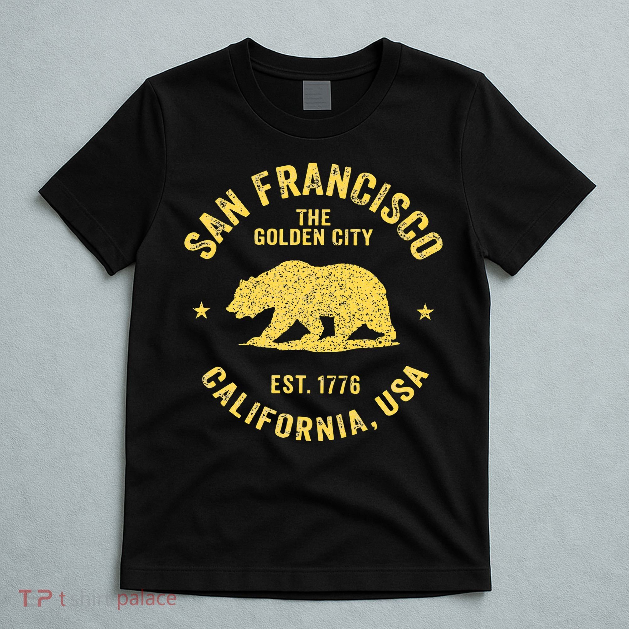 Vintage San Francisco Retro California Bear Travel Souvenir T-Shirt