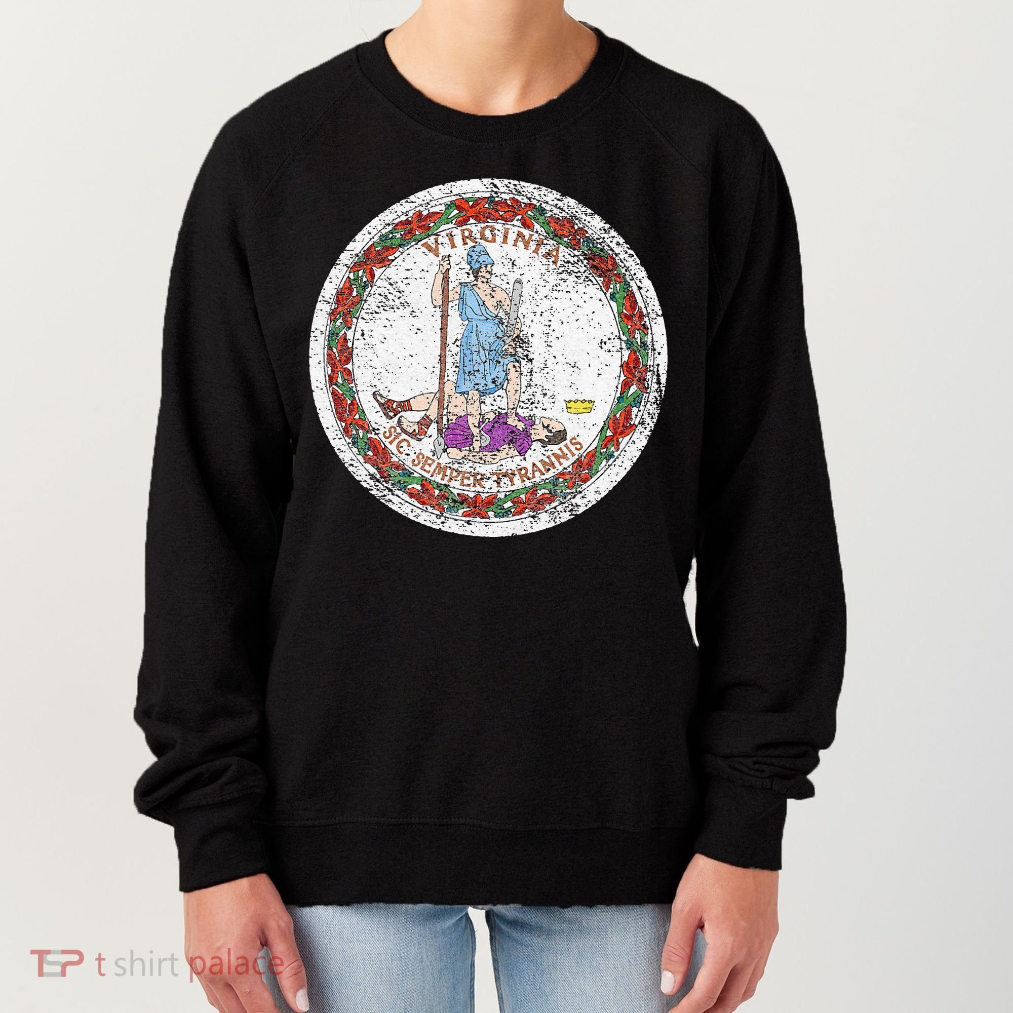 VIRGINIA STATE FLAG SEAL RICHMOND NORFOLK Women's Sweatshirt