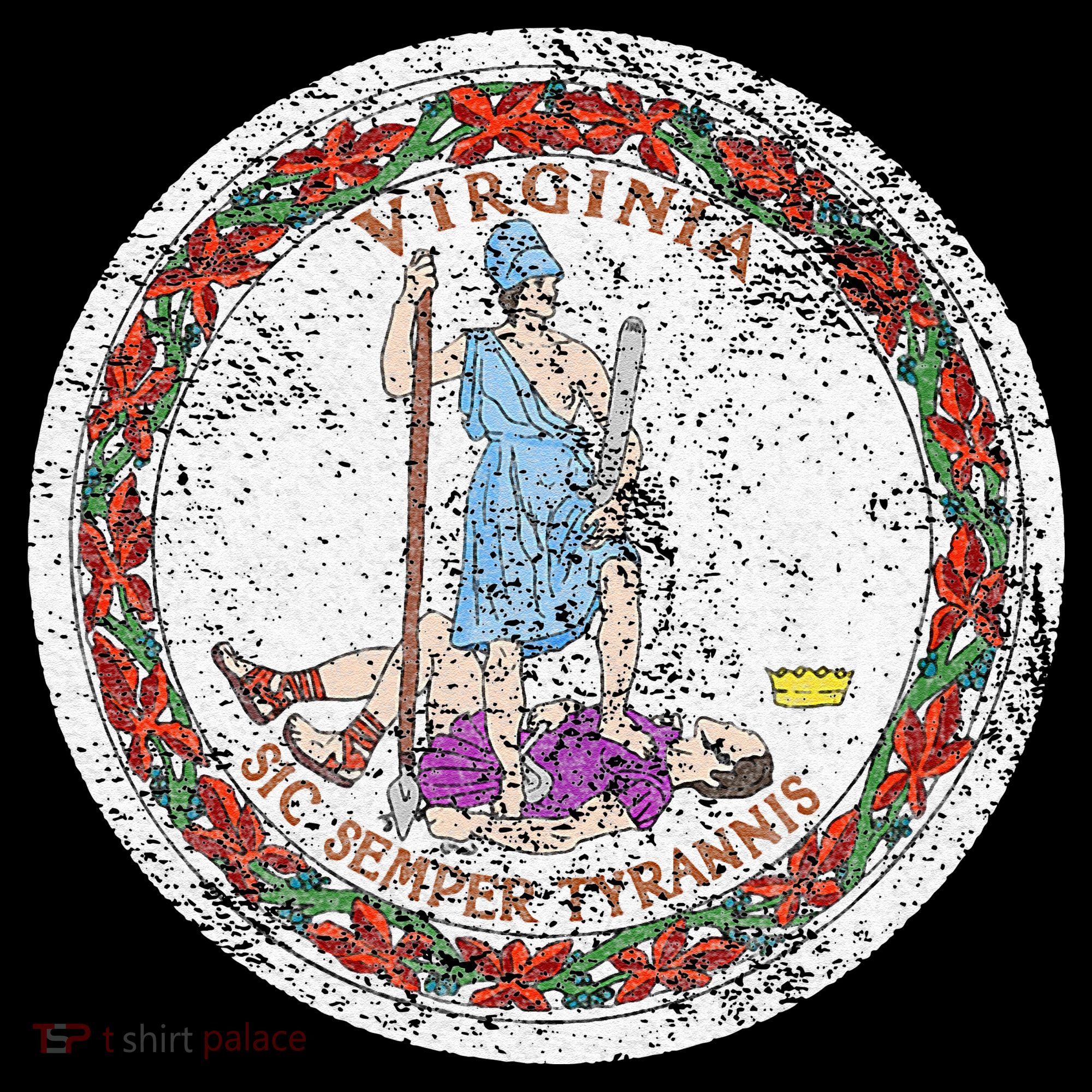 VIRGINIA STATE FLAG SEAL RICHMOND NORFOLK Sweatshirt