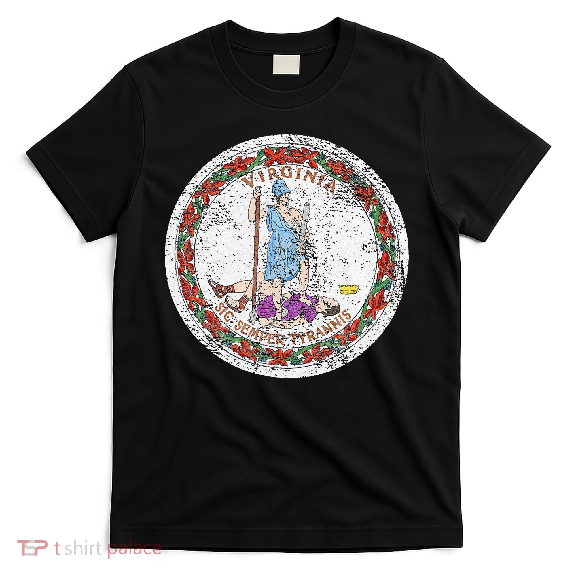 VIRGINIA STATE FLAG SEAL RICHMOND NORFOLK T-Shirt