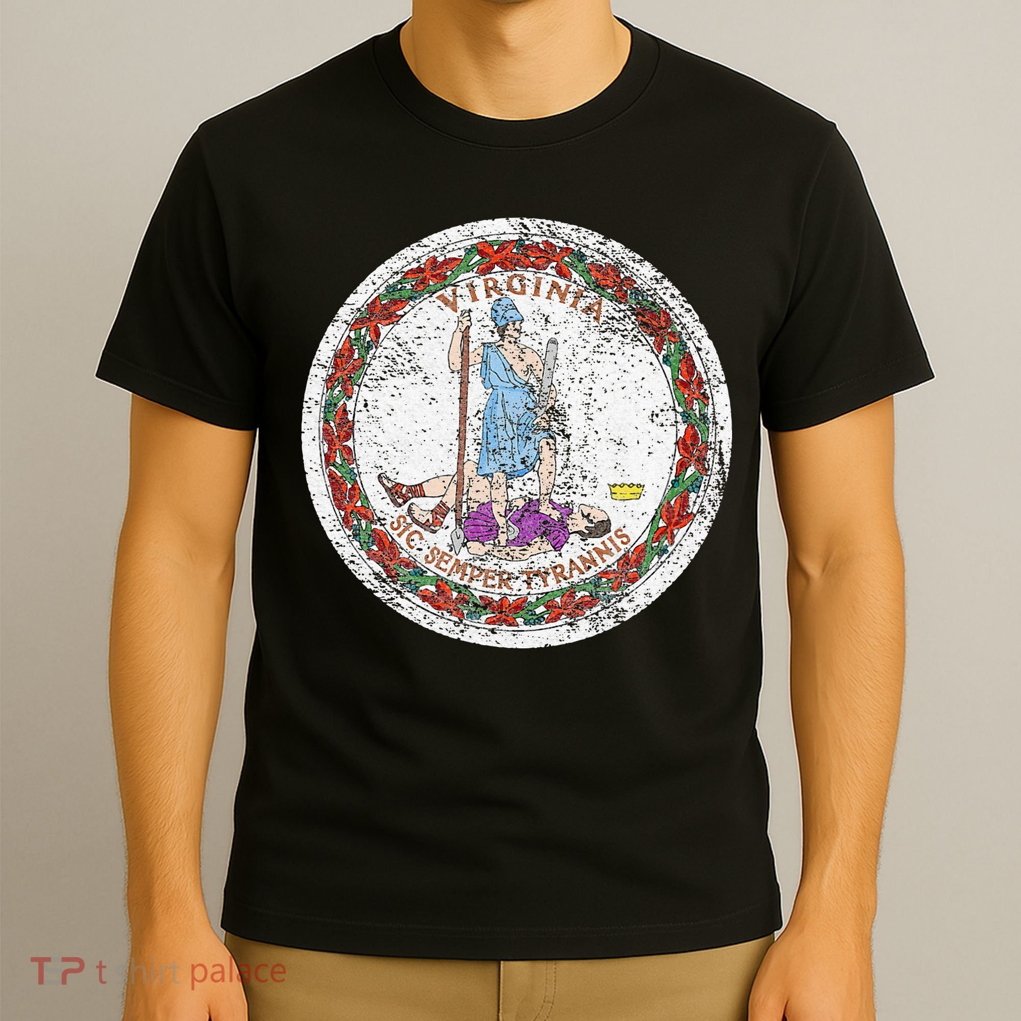 VIRGINIA STATE FLAG SEAL RICHMOND NORFOLK T-Shirt