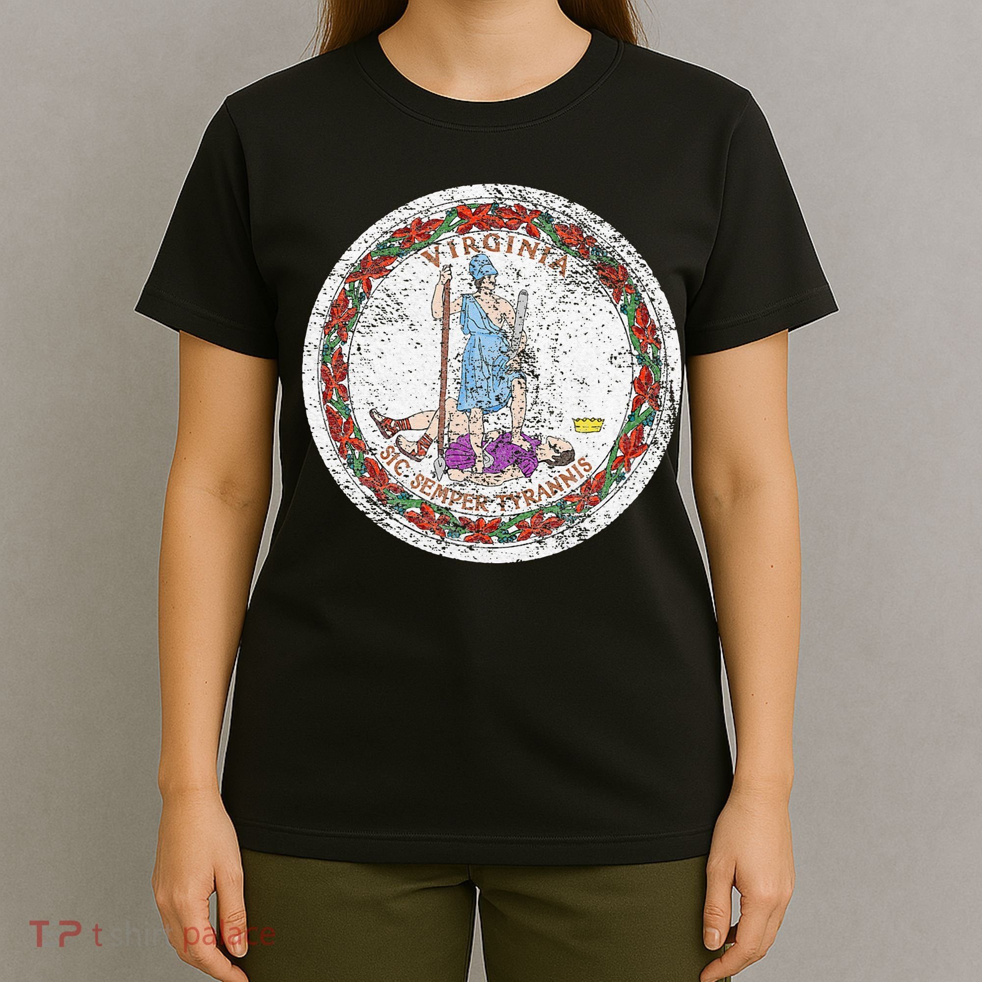 VIRGINIA STATE FLAG SEAL RICHMOND NORFOLK T-Shirt