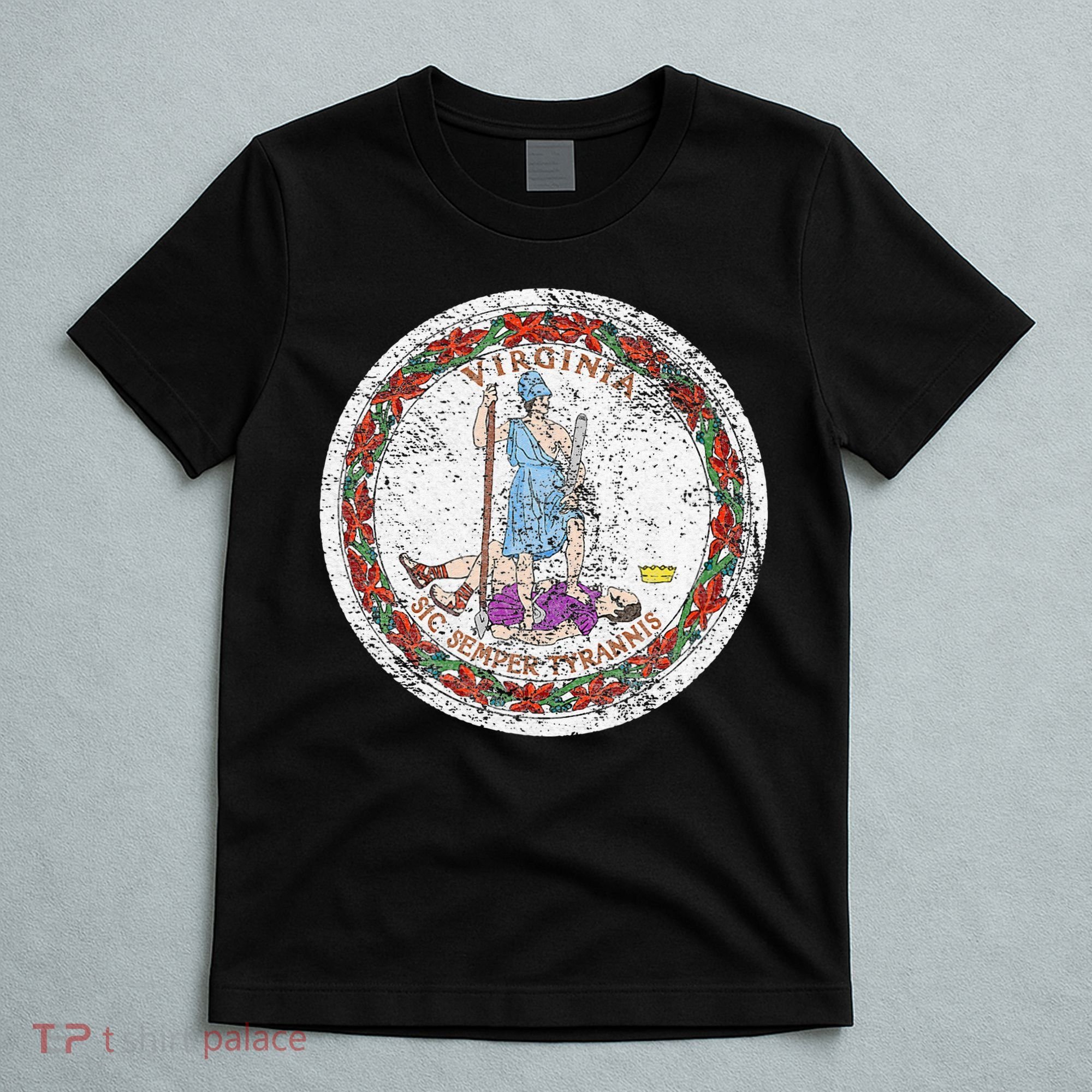 VIRGINIA STATE FLAG SEAL RICHMOND NORFOLK T-Shirt