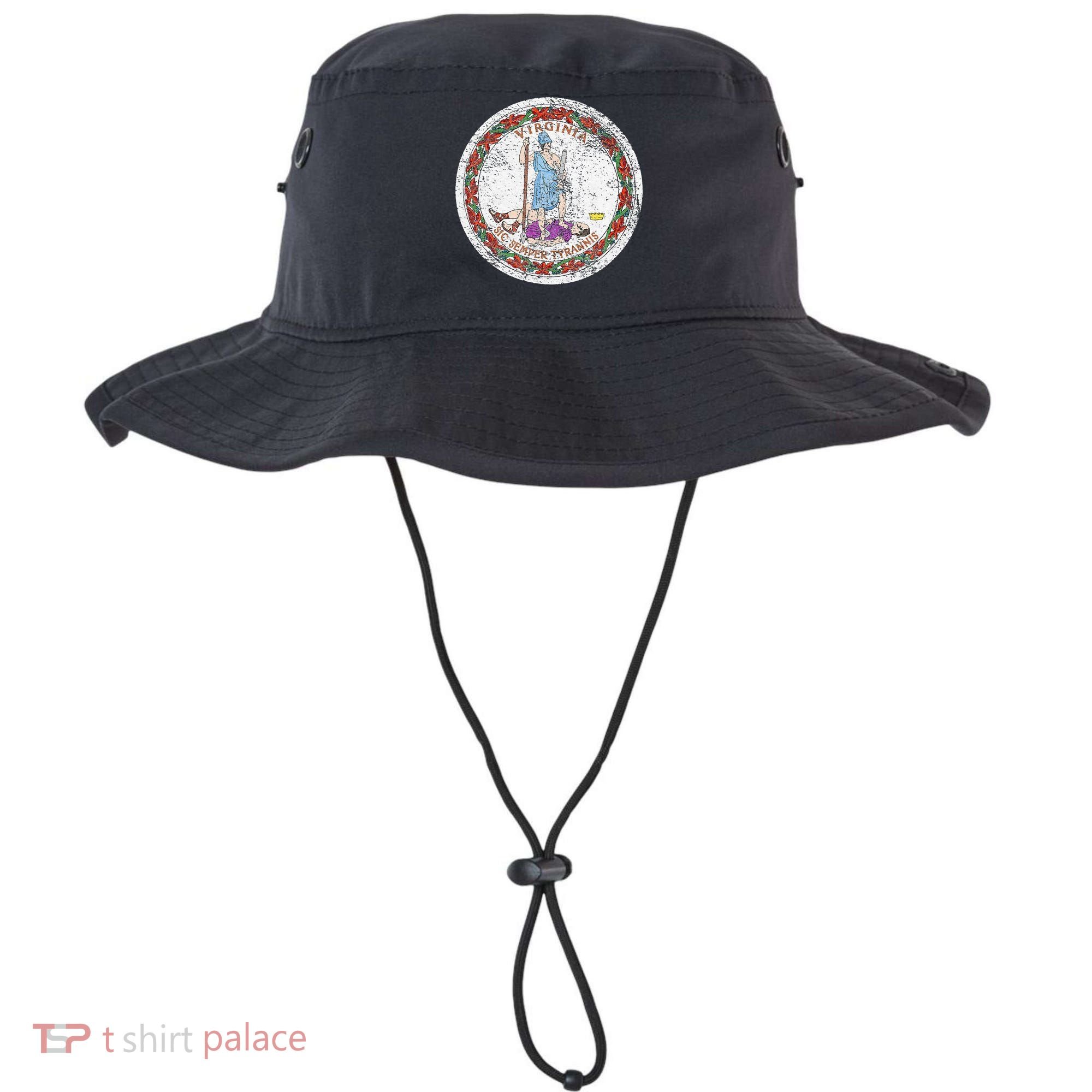VIRGINIA STATE FLAG SEAL RICHMOND NORFOLK Bucket Hat