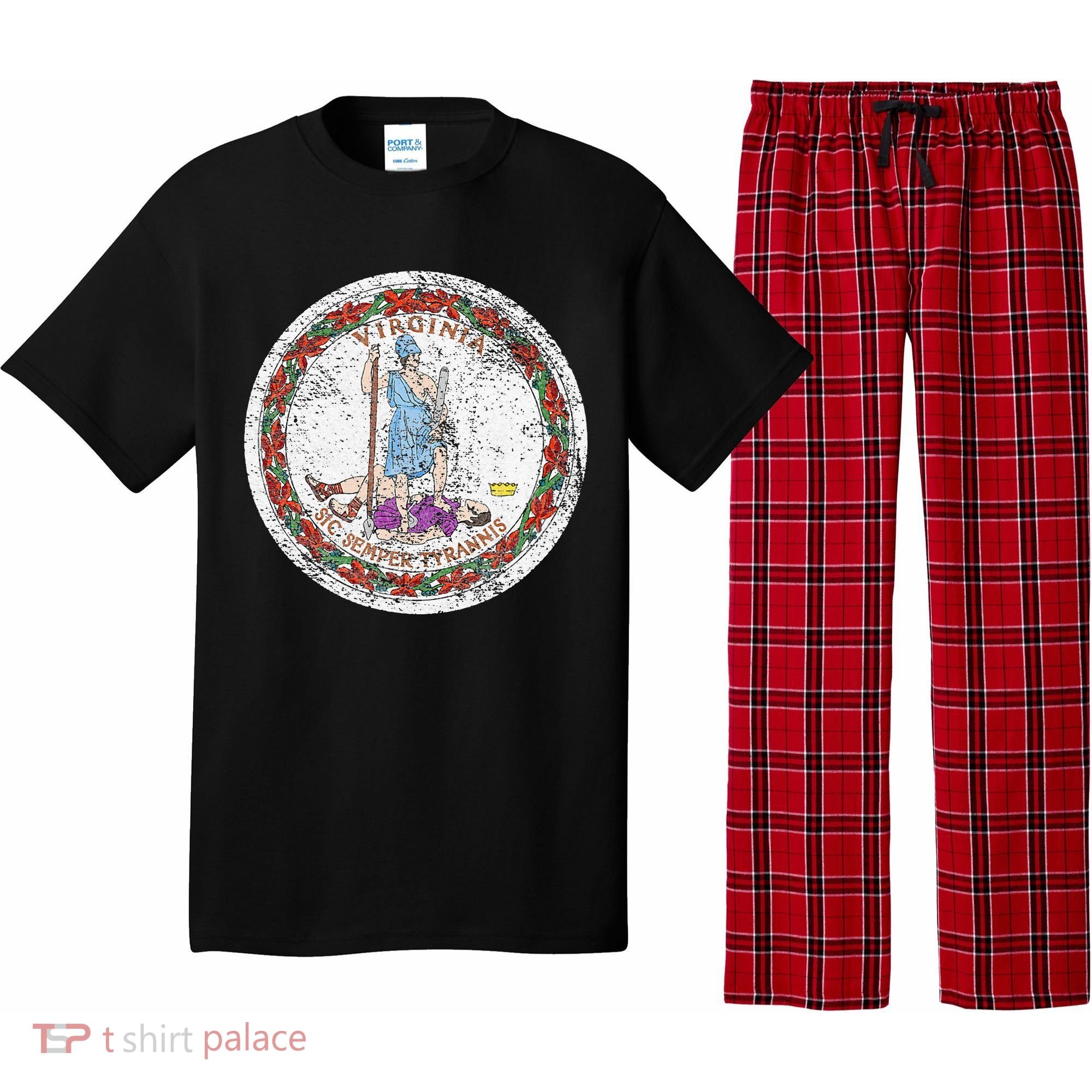 VIRGINIA STATE FLAG SEAL RICHMOND NORFOLK Pajama Set