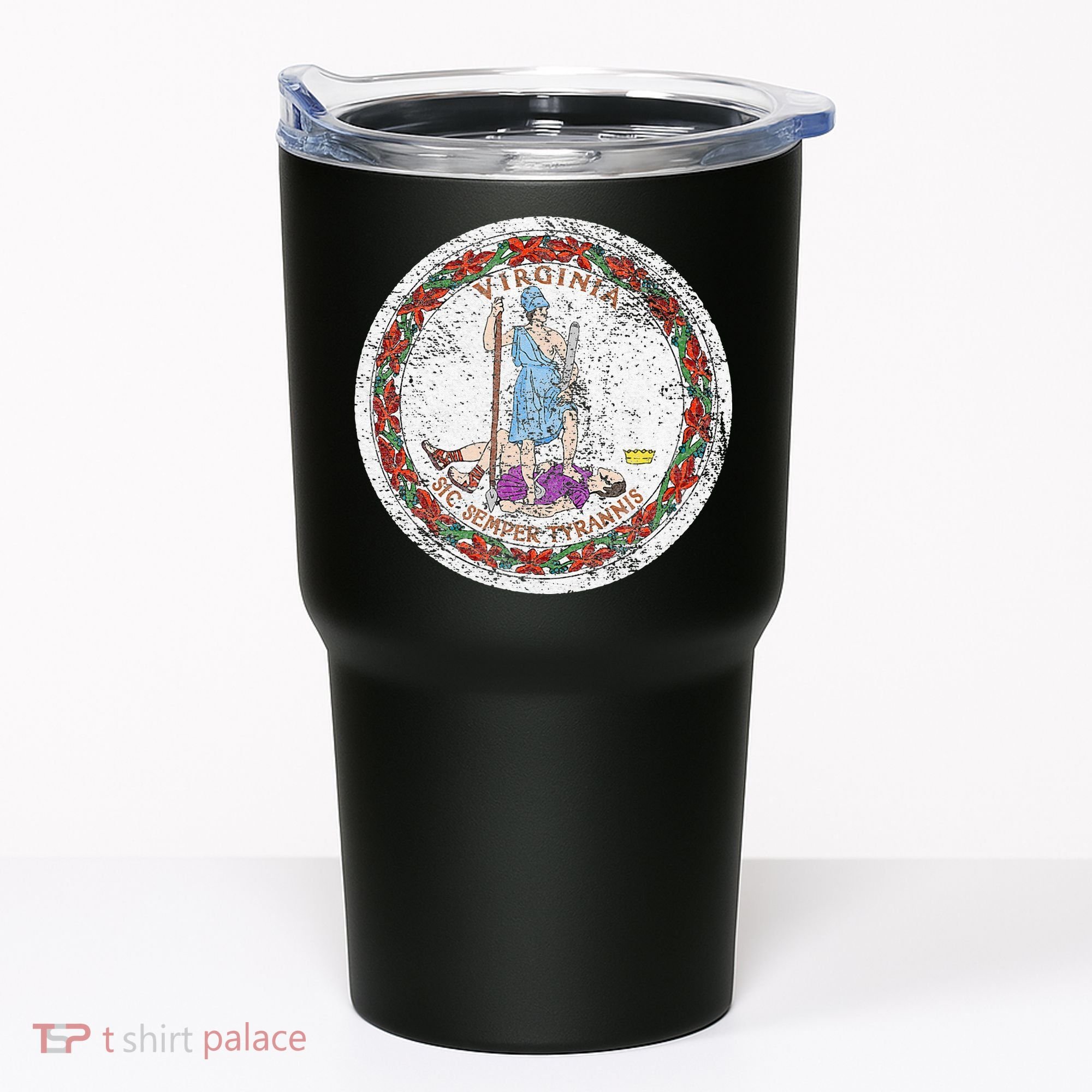 VIRGINIA STATE FLAG SEAL RICHMOND NORFOLK Tumbler