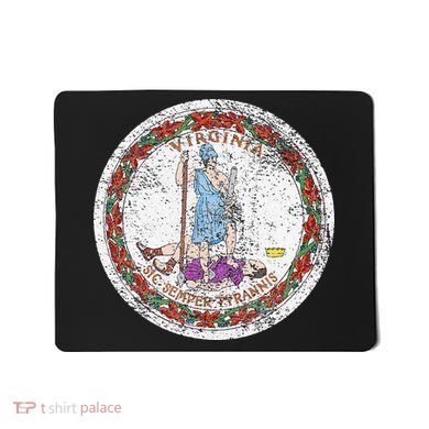VIRGINIA STATE FLAG SEAL RICHMOND NORFOLK Mousepad
