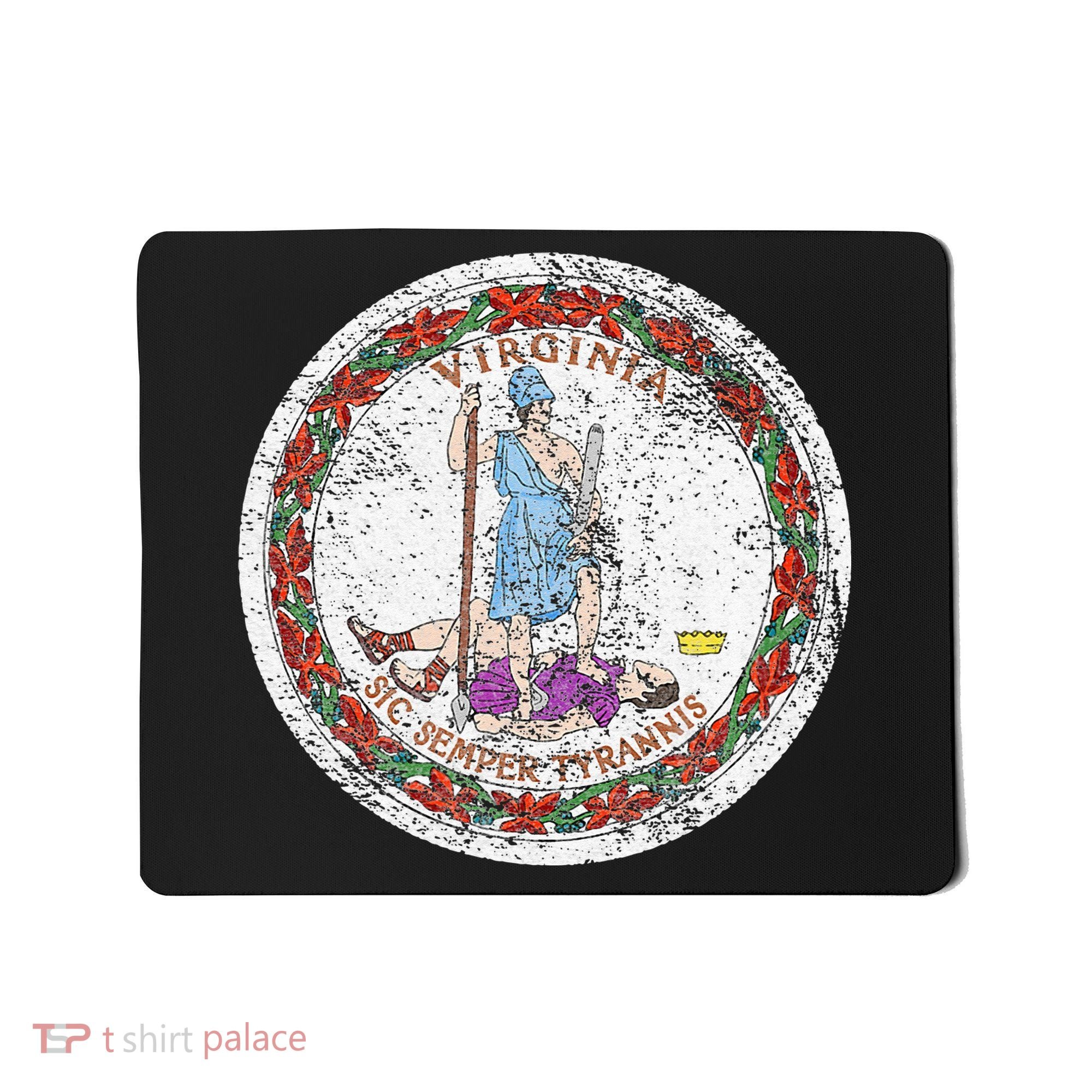 VIRGINIA STATE FLAG SEAL RICHMOND NORFOLK Mousepad