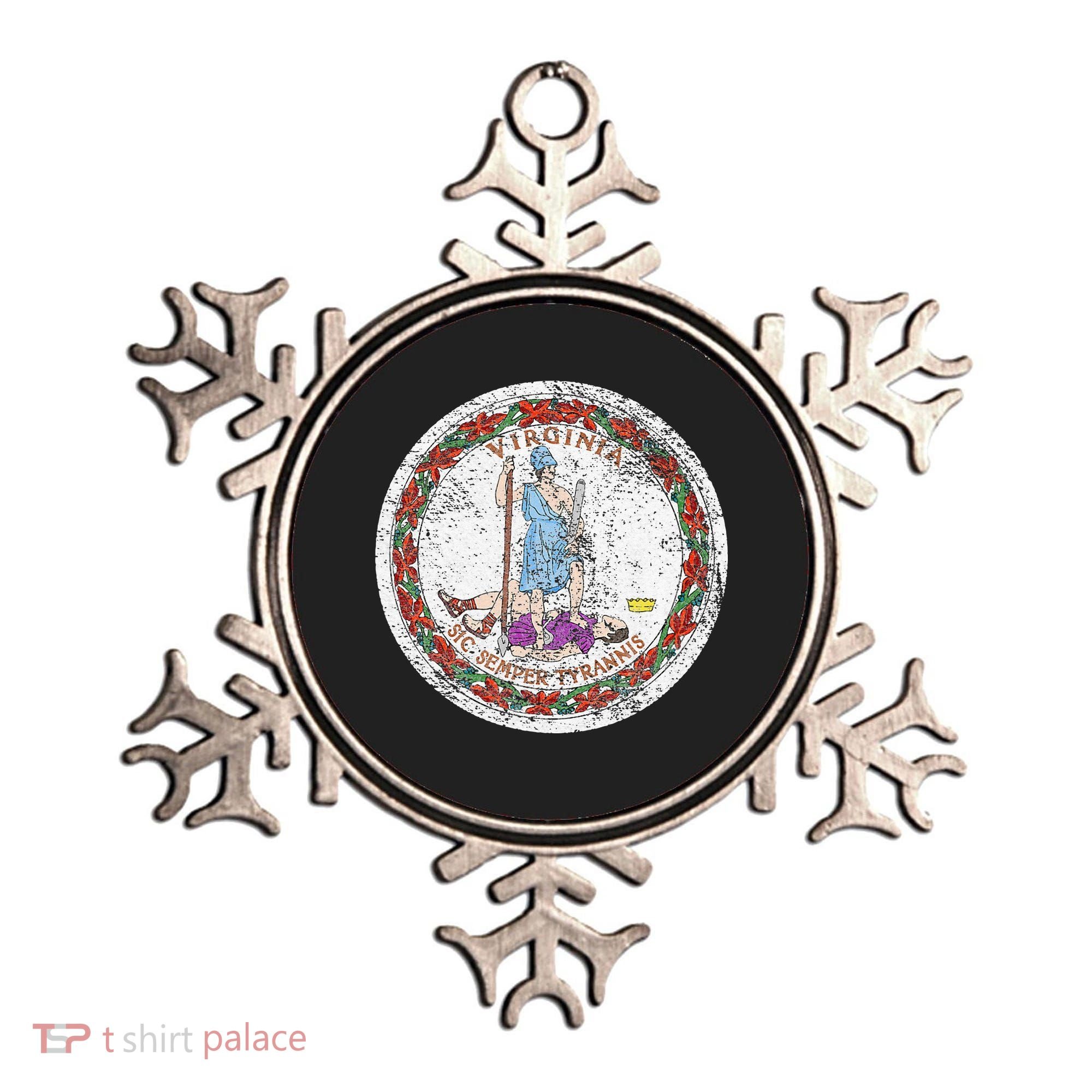 VIRGINIA STATE FLAG SEAL RICHMOND NORFOLK Ornament