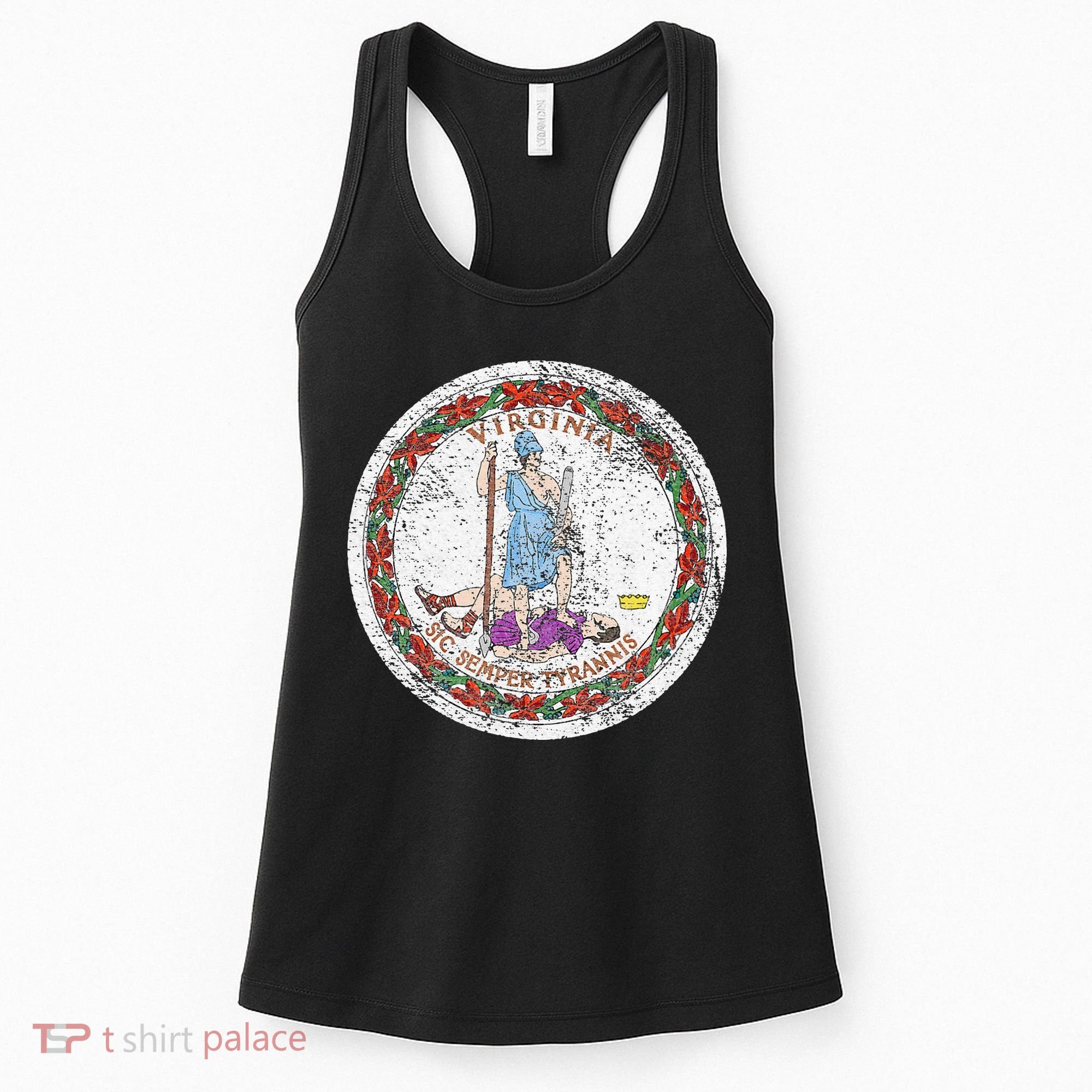 VIRGINIA STATE FLAG SEAL RICHMOND NORFOLK Women's Tank Top