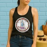 VIRGINIA STATE FLAG SEAL RICHMOND NORFOLK Women's Tank Top thumb 2