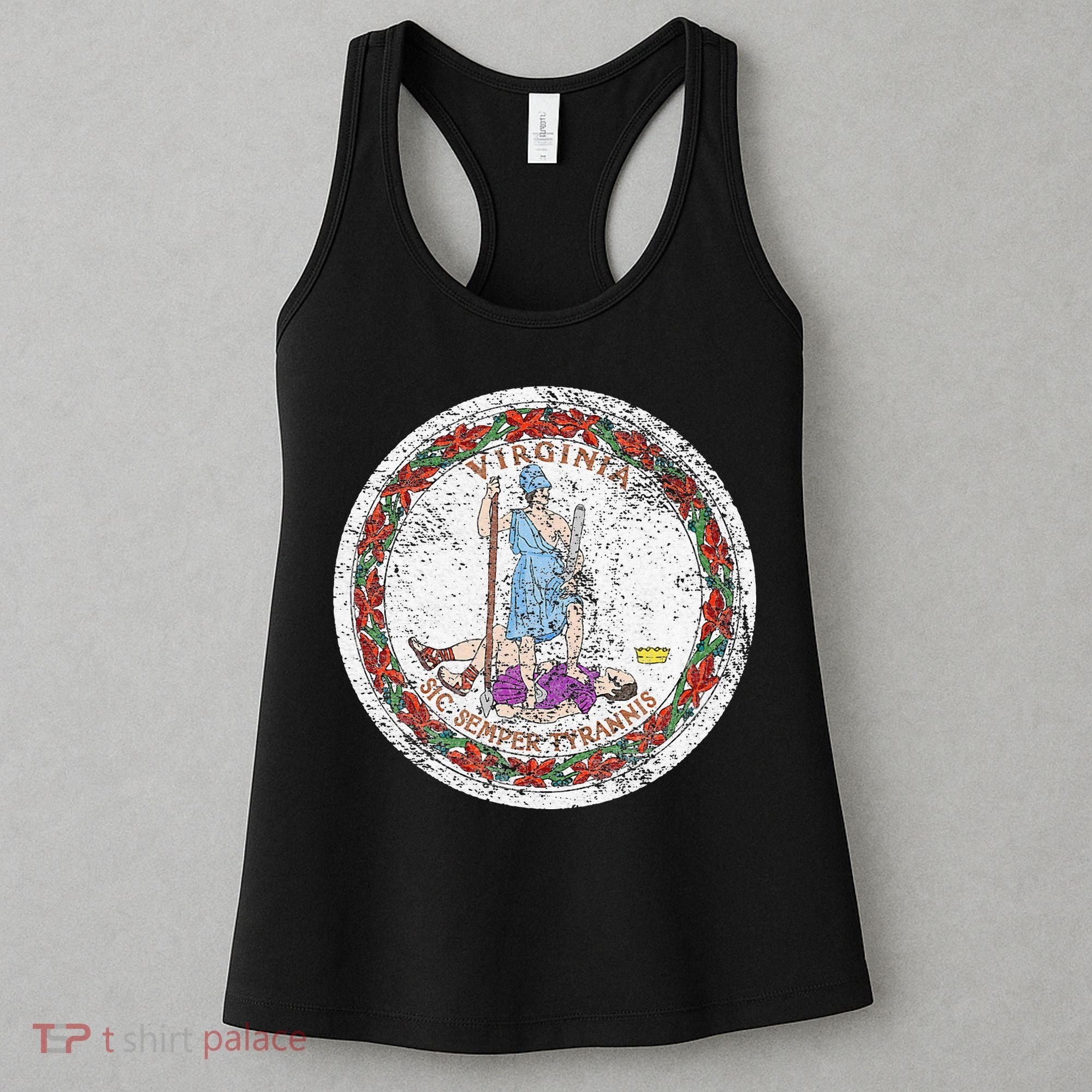 VIRGINIA STATE FLAG SEAL RICHMOND NORFOLK Women's Tank Top