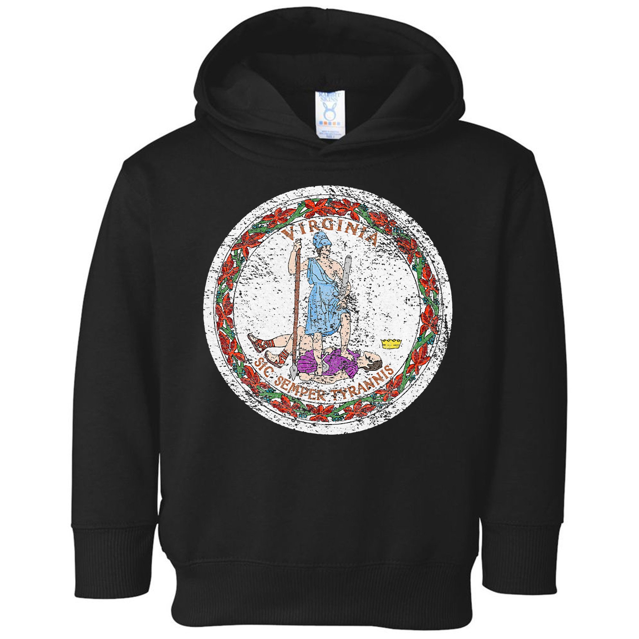 VIRGINIA STATE FLAG SEAL RICHMOND NORFOLK Toddler Hoodie