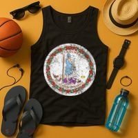 VIRGINIA STATE FLAG SEAL RICHMOND NORFOLK Tank Top thumb 4