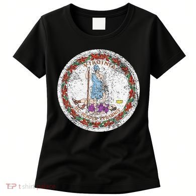 VIRGINIA STATE FLAG SEAL RICHMOND NORFOLK Women's T-Shirt