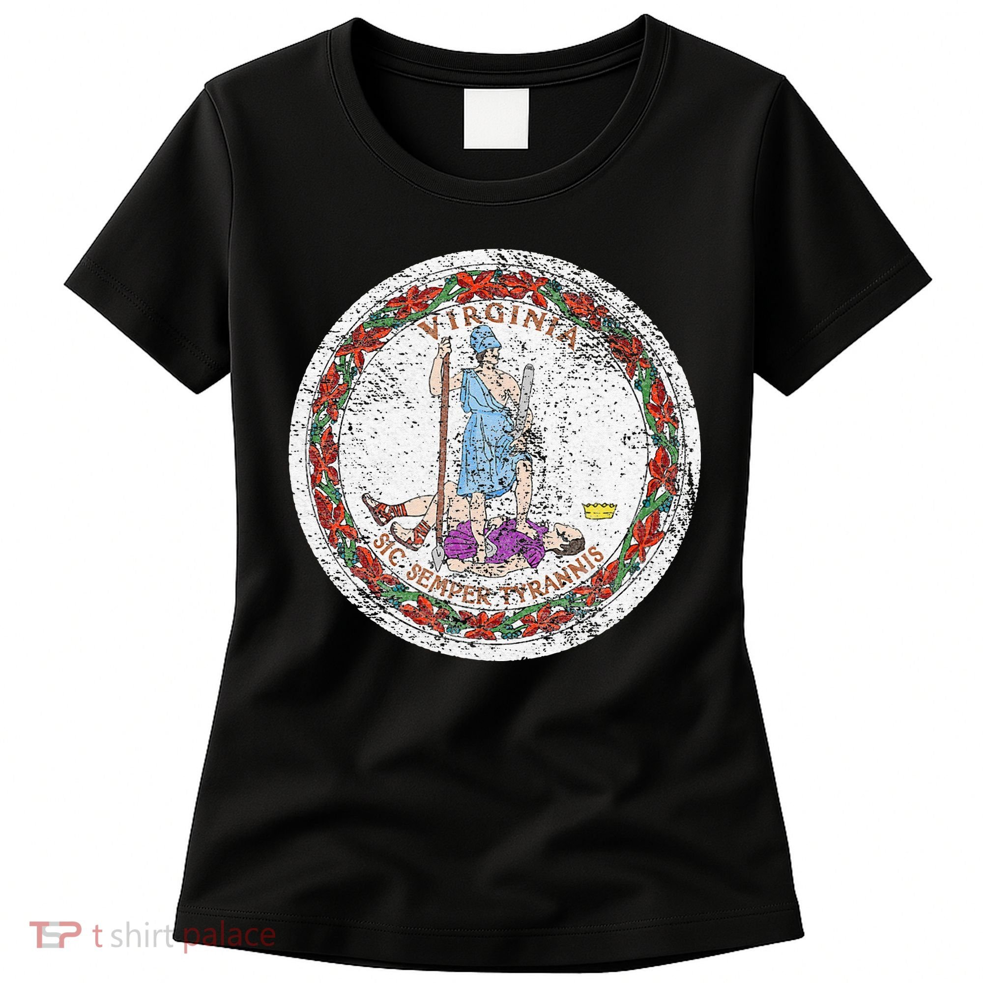 VIRGINIA STATE FLAG SEAL RICHMOND NORFOLK Women's T-Shirt