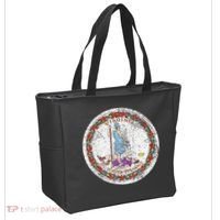 VIRGINIA STATE FLAG SEAL RICHMOND NORFOLK Tote Bag thumb 2