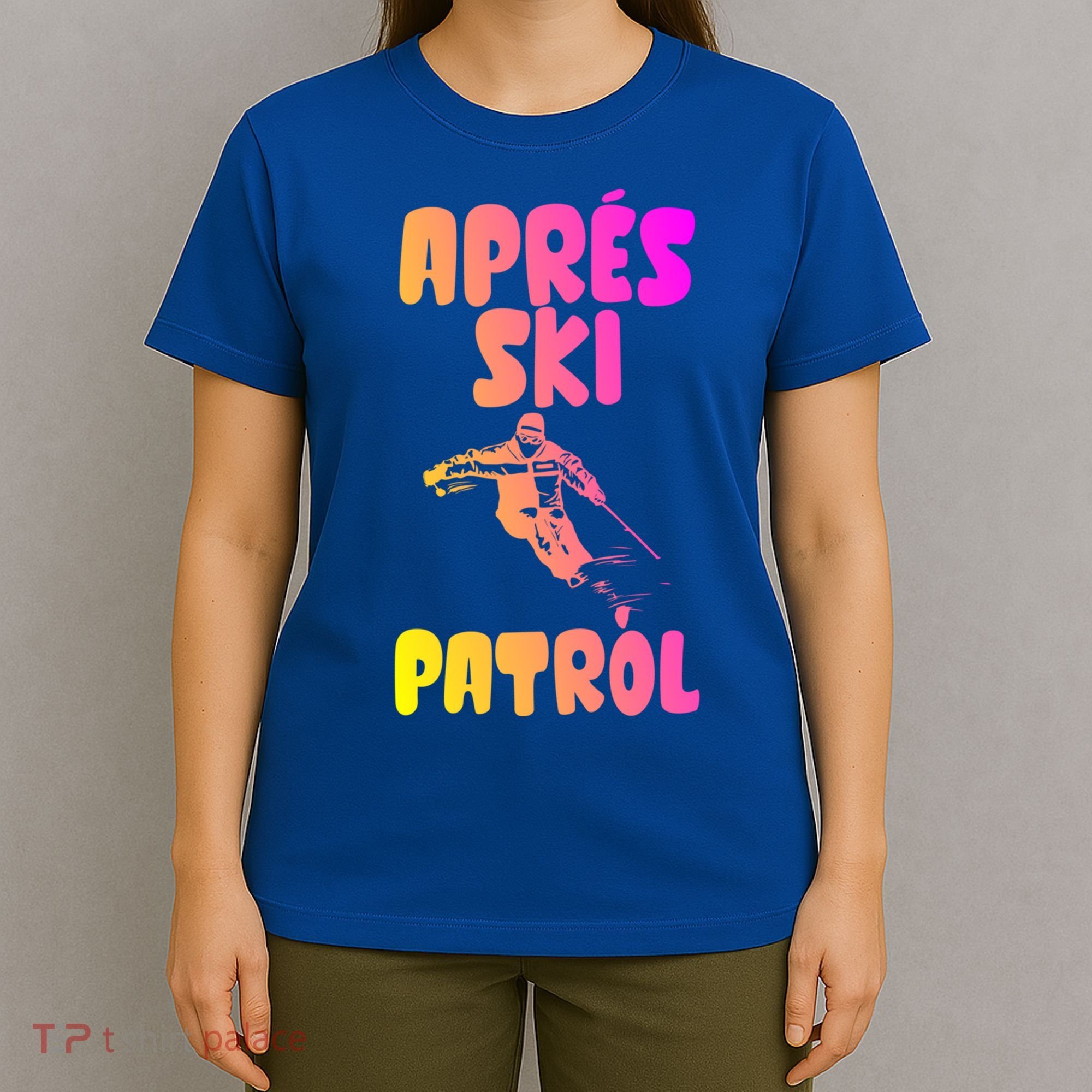 Vintage Skiing Funny Gift Retro Apres Vintage 80s Ski Patrol Cool Gift T-Shirt