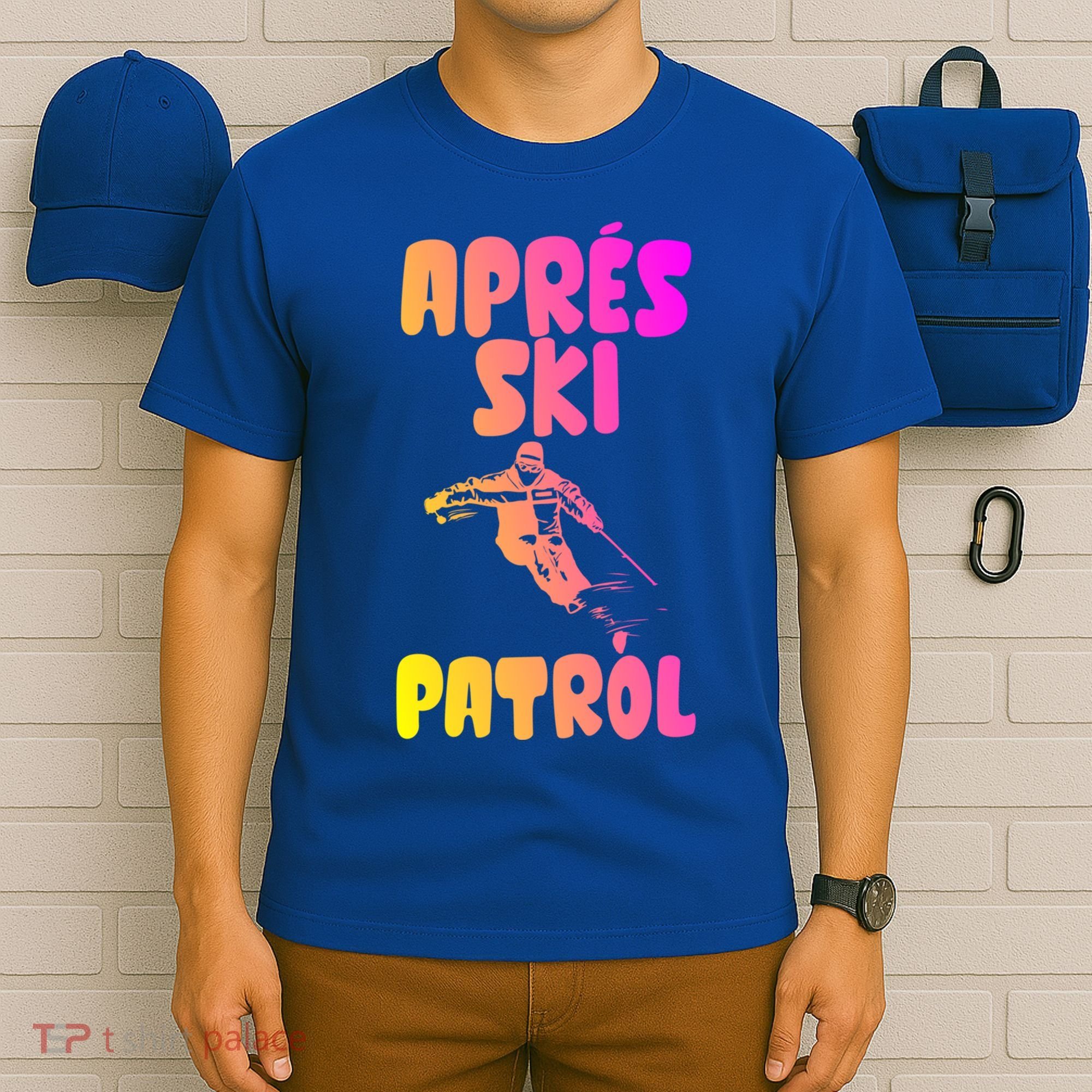 Vintage Skiing Funny Gift Retro Apres Vintage 80s Ski Patrol Cool Gift T-Shirt
