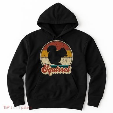 Vintage Squirrel Funny Retro Hoodie