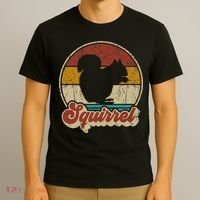 Vintage Squirrel Funny Retro T-Shirt thumb 3