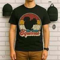 Vintage Squirrel Funny Retro T-Shirt thumb 6