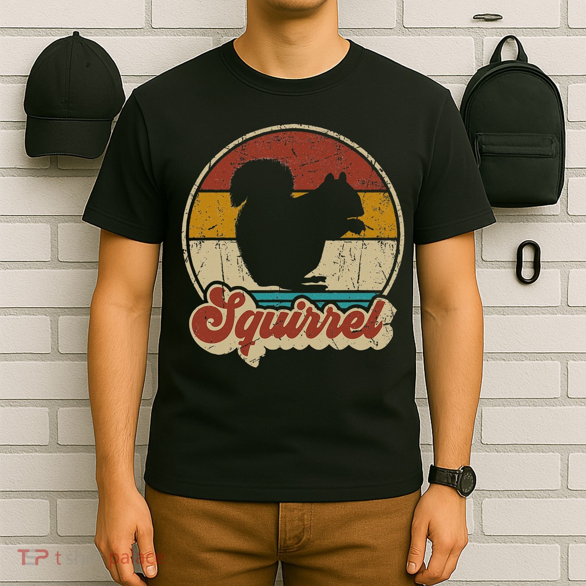 Vintage Squirrel Funny Retro T-Shirt