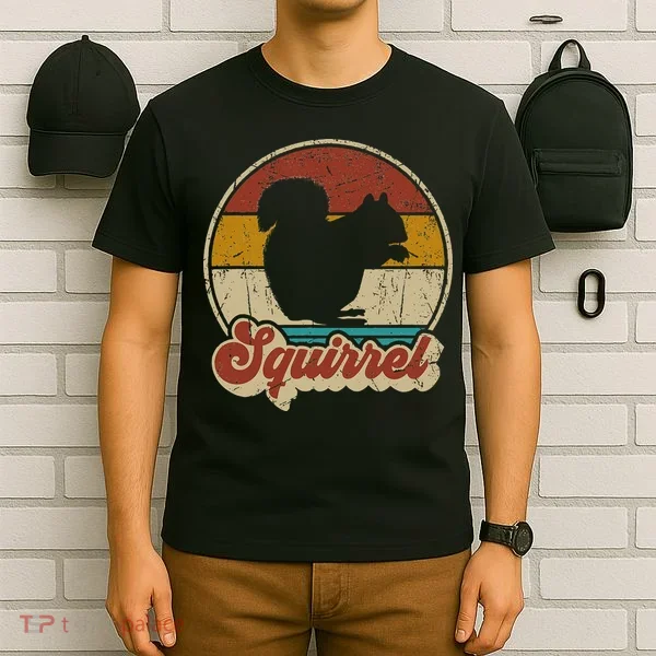 Vintage Squirrel Funny Retro T-Shirt