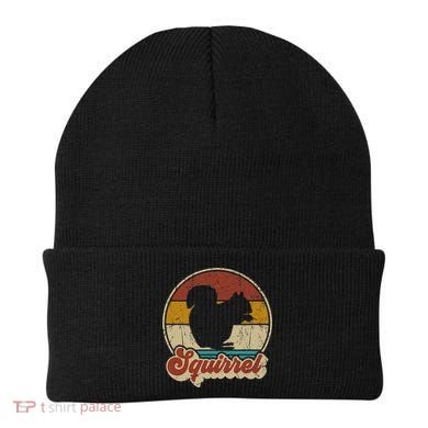 Vintage Squirrel Funny Retro Beanie