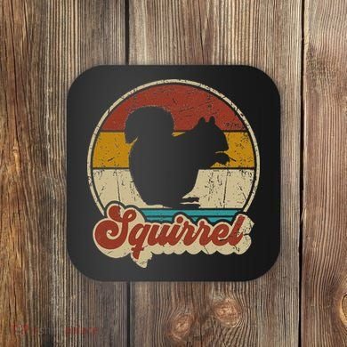 Vintage Squirrel Funny Retro Coaster