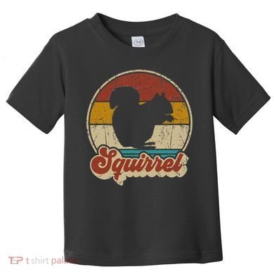 Vintage Squirrel Funny Retro Toddler T-Shirt