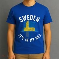 Vintage Sweden Flag It Is In My Dna Swedish Gift T-Shirt thumb 3