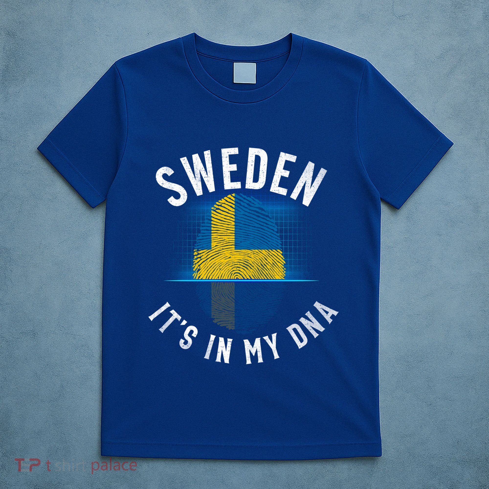 Vintage Sweden Flag It Is In My Dna Swedish Gift T-Shirt