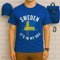 Vintage Sweden Flag It Is In My Dna Swedish Gift T-Shirt thumb 6