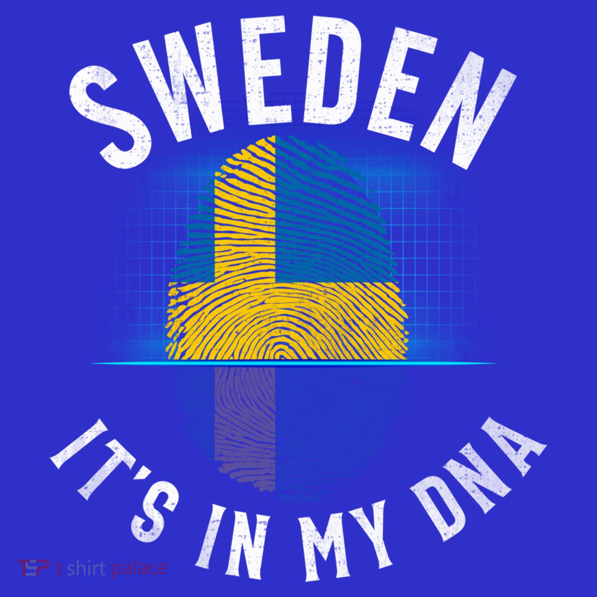 Vintage Sweden Flag It Is In My Dna Swedish Gift T-Shirt