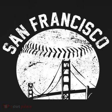 Vintage San Francisco Skyline SF Baseball Performance Fleece Hoodie