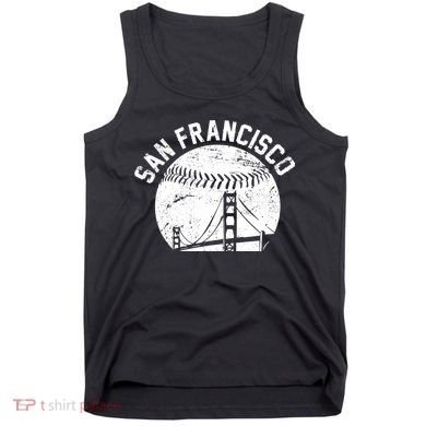 Vintage San Francisco Skyline SF Baseball Tank Top