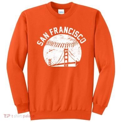 Vintage San Francisco Skyline SF Baseball Sweatshirt