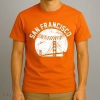 Vintage San Francisco Skyline SF Baseball T-Shirt thumb 3