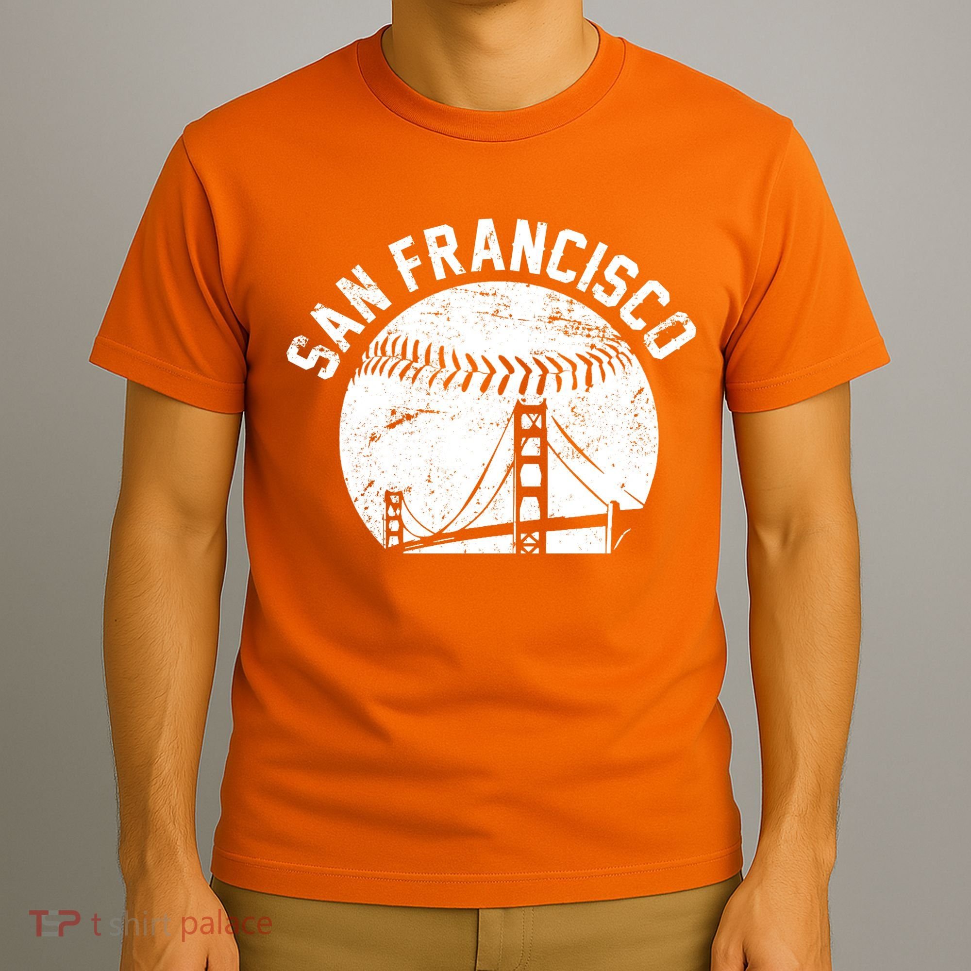 Vintage San Francisco Skyline SF Baseball T-Shirt
