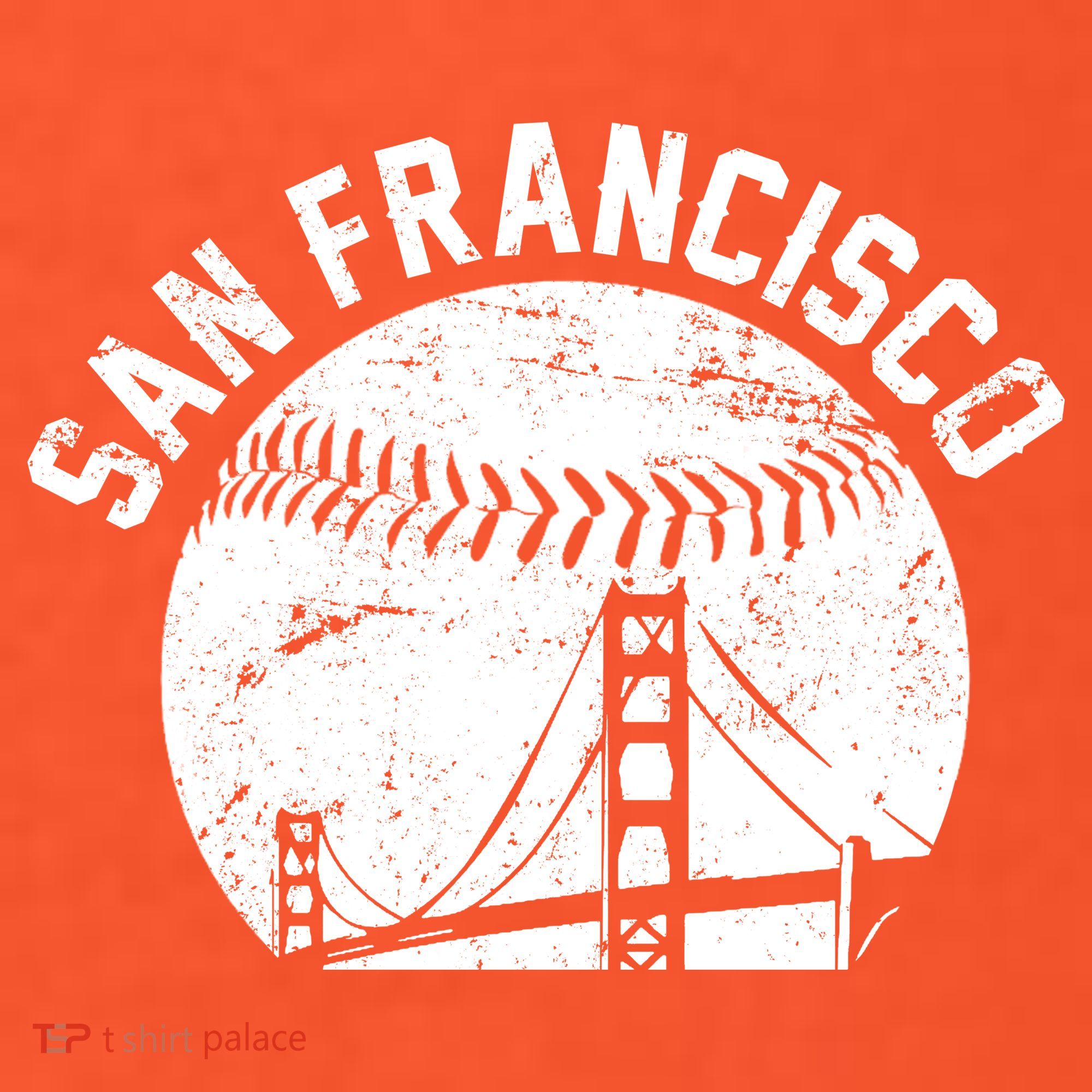 Vintage San Francisco Skyline SF Baseball T-Shirt