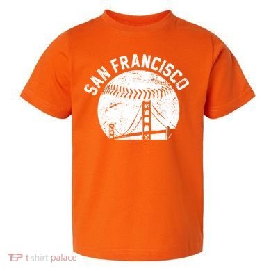 Vintage San Francisco Skyline SF Baseball Toddler T-Shirt