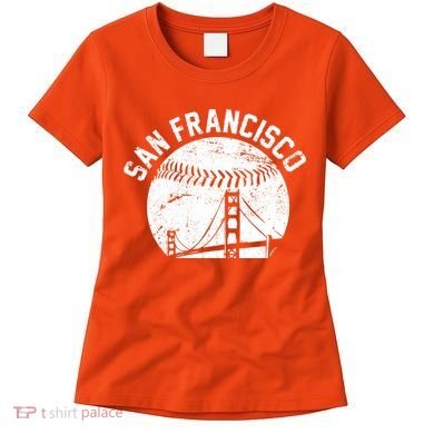 Vintage San Francisco Skyline SF Baseball Women's T-Shirt