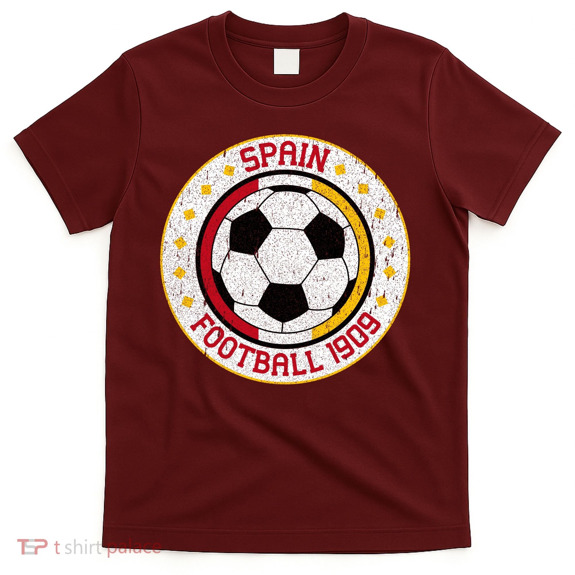 Vintage Spain Football 1909 Soccer Emblem T-Shirt