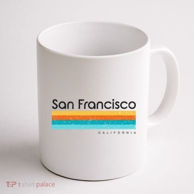 Vintage San Francisco California Ca Retro Coffee Mug back
