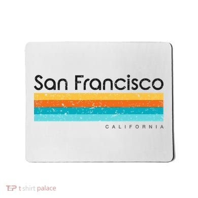 Vintage San Francisco California Ca Retro Mousepad