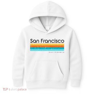 Vintage San Francisco California Ca Retro Kids Hoodie