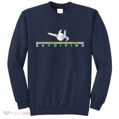 Vintage Skydiving Gift Retro Parachuting Skydiver Sweatshirt